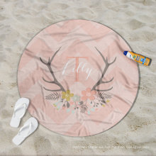 China maufacturer personalizado rosas Lilly patrón niñas mujeres Round Beach Towel RBT-184